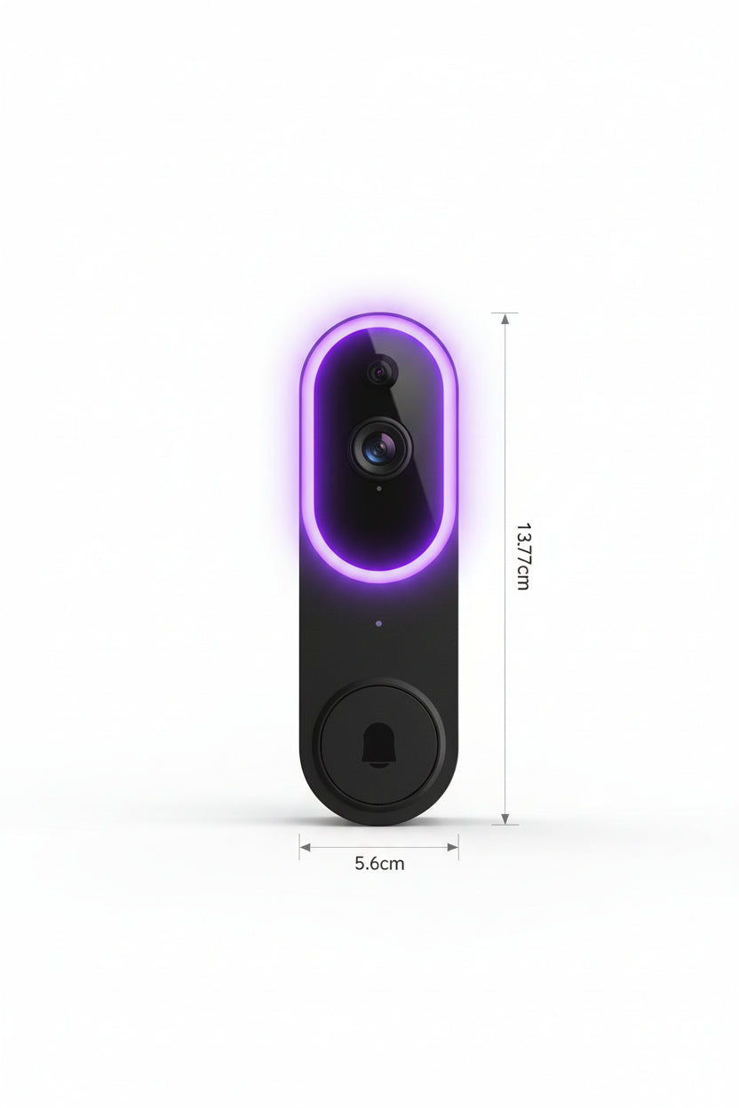 Wireless Video Doorbell Camera, Smart Security Doorbell Camera, 1080P, AI Human Detection , Night Vision, Instant Alert, Two Way Audio, 2.4G Wifi Only, Simple Installation and Rechargeable Battery, Cloud Storage, Wifi Camera